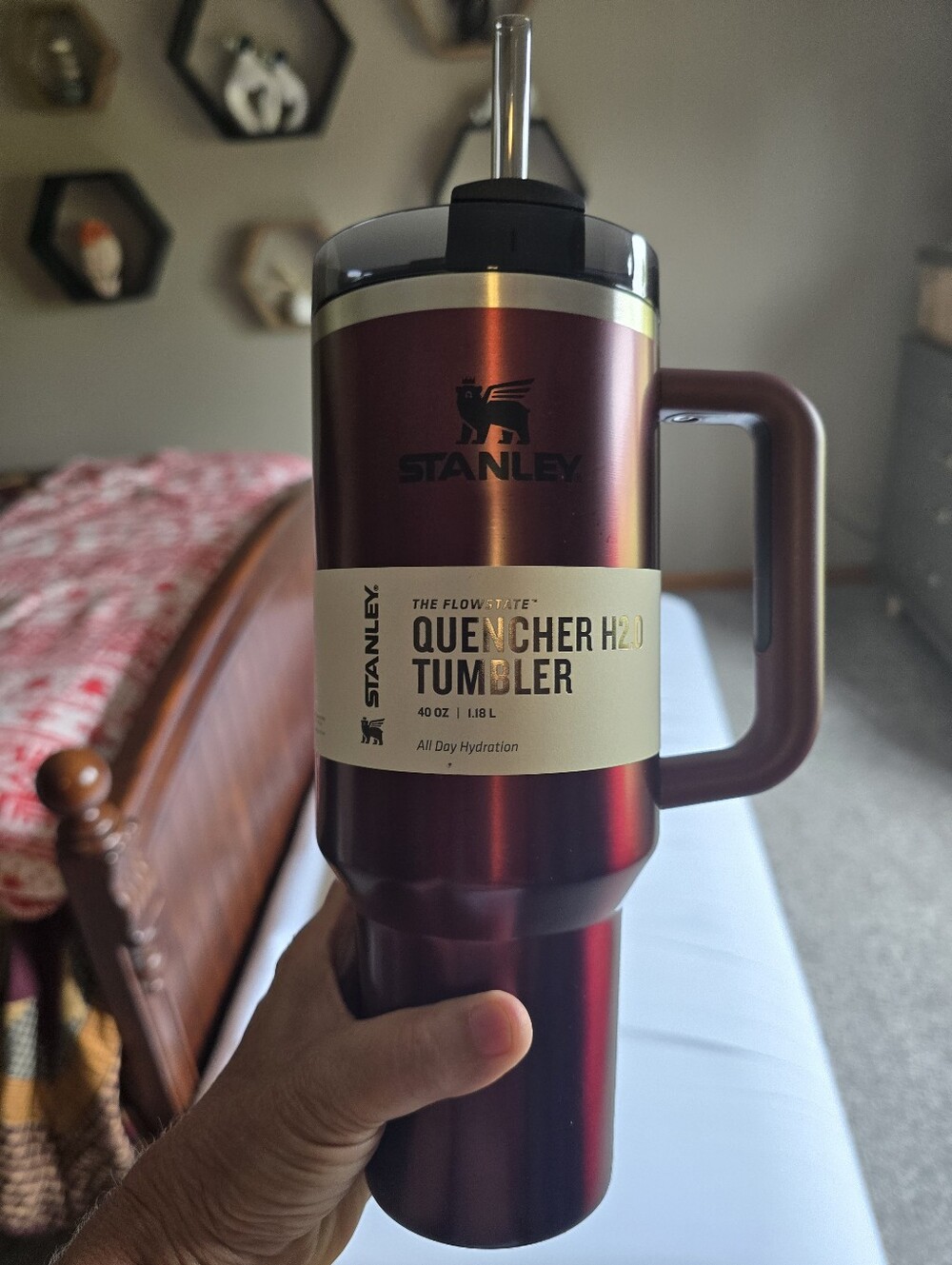 Stanley 40 Oz Rosewood Glow Quencher New